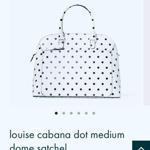 Kate Spade Cabana Dot medium dome satchel